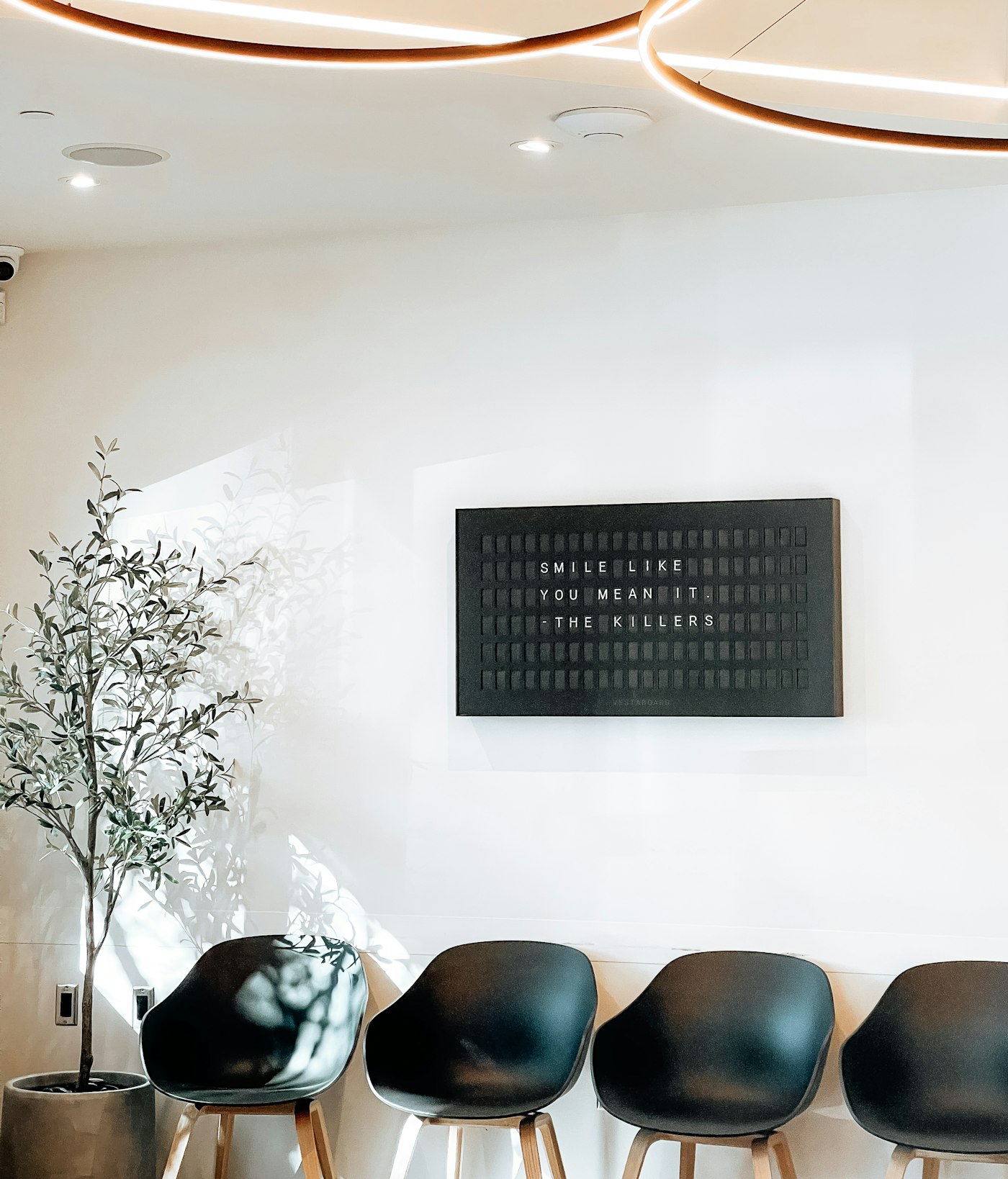 Calm clinic waiting area